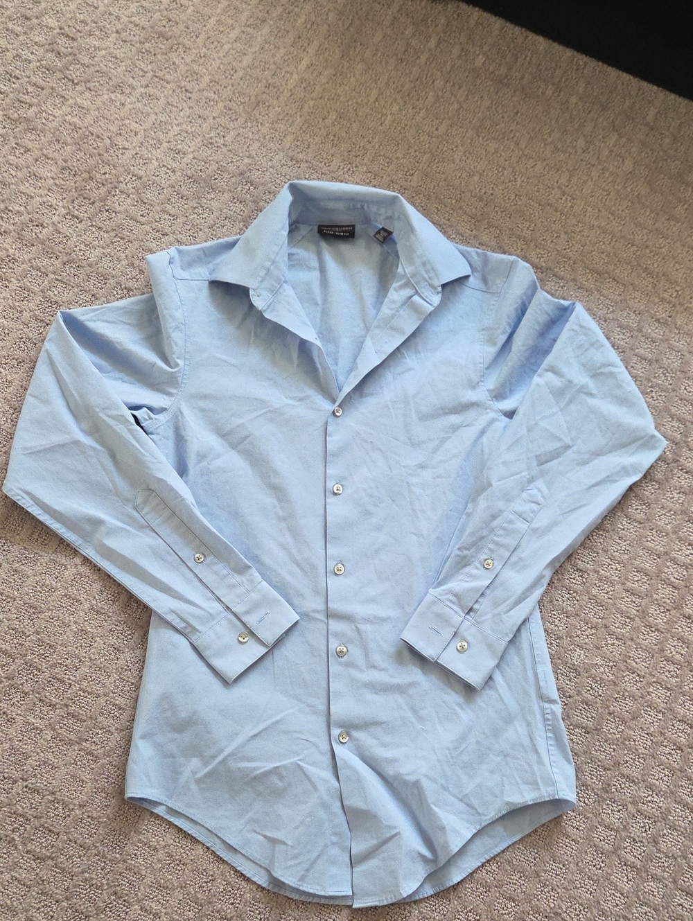 Van Heusen Light Blue Long-Sleeve Dress Shirt